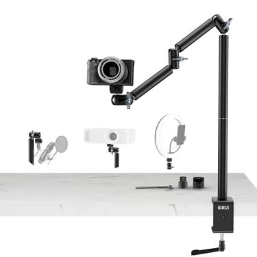 Imagem de Sirui Suporte De Mesa Suspenso 40" Com Braçadeira C, Para Câmera Braço Articulado Resistente, Cabeça Esférica Dupla Mágica Flexível, Microfone Luz Anel Ação, E Webcam, Am-Dk01