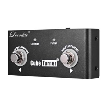 Imagem de Lerodite Pedal Giratório De Página, Controlador Externo, Controle Partitura Musical, Função Giro Para Cima E Baixo Efeito Guitarra, Tablet, Celular