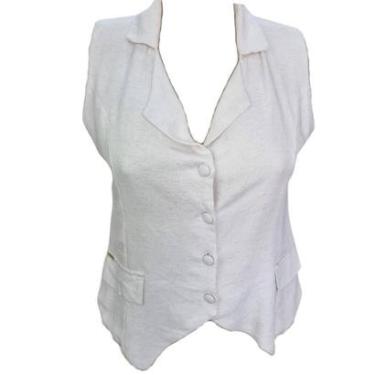 Imagem de Colete Feminino em Linho Clariet Social com Botões - Elegância e Conforto-Feminino