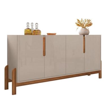 Imagem de Balcão Buffet Lizz 4 Portas Off White/cedro Casa D