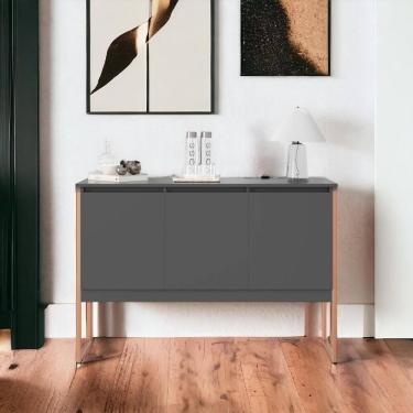 Imagem de Buffet Moderno 3 Portas Londres Preto Cobre