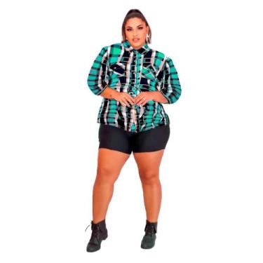 Imagem de Camisa Xadrez Feminina Adulta Quadrilha Vestido de Festa Junina - Fant