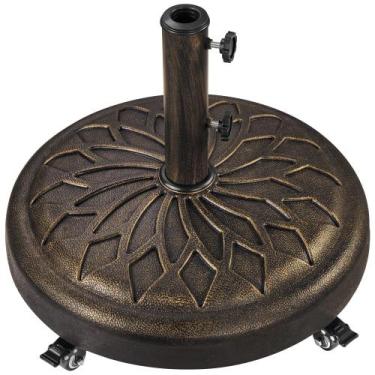 Imagem de Base de guarda-chuva Yaheetech de 20 polegadas e 20 kg com rodas e 2 b