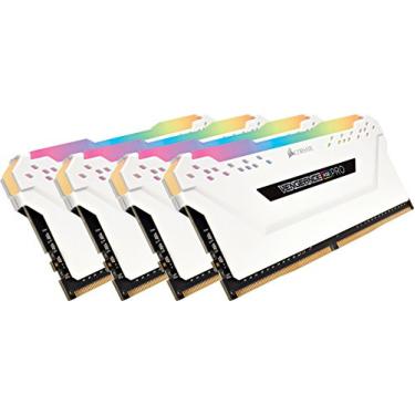 Imagem de Corsair Memória de mesa LED Vengeance RGB Pro 32 GB (4 x 8 GB) DDR4 3200 MHz C16 - Branco