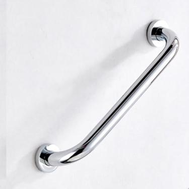 Imagem de Conjunto de acessórios de banheiro prateados - Suporte para papel higiênico, saboneteira, toalha e prateleira | 5 peças, barra de apoio