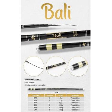 Imagem de Vara Telescópica Bali - 88% Carbono Albatroz Fishing, 3,60mts