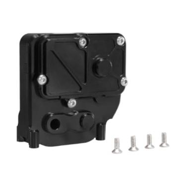 Imagem de Generic Gearbox House 1:12 RC Carro à prova de ferrugem Multifuncional Fácil de instalar DIY Alumínio modificado para carro de controle remoto Peças de, Preto