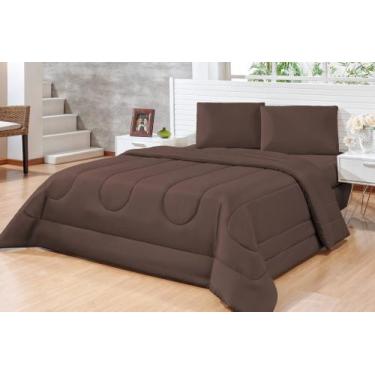 Imagem de Edredom Casal King Roma Dupla Face Oferta Esquenta o Frio Varias cores