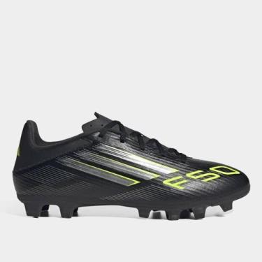 Imagem de Chuteira Campo Adidas F50 Club Unissex, Preto, 38