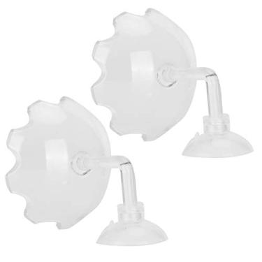 Imagem de 2PCS Aquário Fish Camarão alimentador de camarão, tanque de peixes acrílico Alto alimentador de alimentos transparentes, tigelas de tanques com sucção tigela de água para répteis