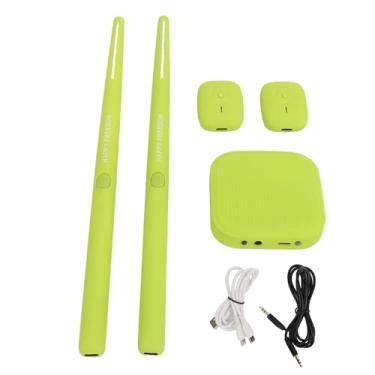 Imagem de Kit de bateria eletrônica OKJHFD Conjunto de jogos de entretenimento musical, kit de bateria virtual Conjunto de bateria de realidade virtual Conjunto de bateria eletrônica (Green)