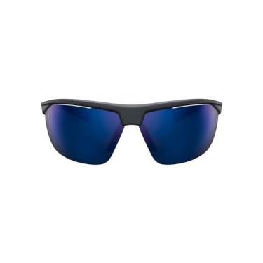 Imagem de Tênis Nike EV1128-014 Tailwind 12 Óculos de sol fosco magnético cinza/azul royal profundo, cor cinza com lente espelhada azul celeste