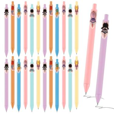 Imagem de Sayglossy 24 peças de canetas esferográficas de fim de ano escolar de fim de ano escolar em massa canetas de formatura de verão Havaí Luau decorações para festa de natação e aniversário de piscina