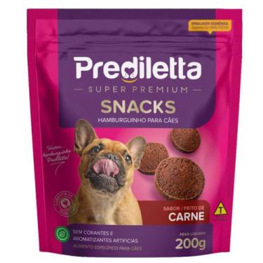 Imagem de Petisco Para Cães Hamburguinho Sabor Carne 200g Prediletta - PREDILETT