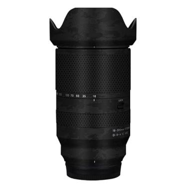 Imagem de Adesivo protetor de câmera de película de vinil para lente para Tamron 18-300 mm F3.5-6.3 adequado para acessórios de fotografia Fuji Mount 18-300 (Knight Black)