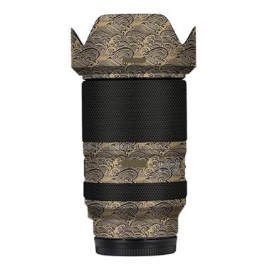 Imagem de Adesivo de lente de câmera antiarranhões para Tamron 28-300mm F4-7.1 adequado para Sony Mount Coat Wrap película protetora película protetora capa 28-300 F4-7.1 (ouro onda)