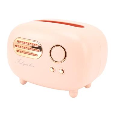 Imagem de Generic Caixa de Lenço de Rádio retrô Caixa de Lenço Facial Não Deslizante Facial de de Multiuso Requintado Tabela Grande para o Quarto (Grande rosa)