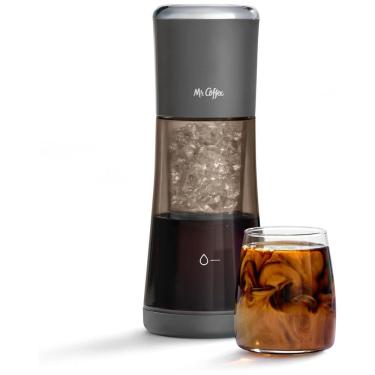Imagem de Mr. Coffee® Express Cold Brew Coffee Maker, Máquina de Café Cold Brew em 10 Minutos, Prepara café gelado rapidamente. Cor: Sake. Ideal para