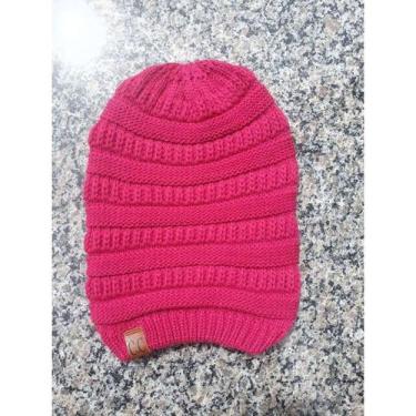 Imagem de Gorro Beanie Touca Unissex Inverno Tricô - oem, Pink