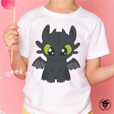 Imagem de Camiseta Como Treinar seu Dragão Banguela - Mina Store, Branco, M