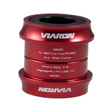 Imagem de Suportes Inferiores para Mountain Bike 42/46 Mm Peças de para Mountain Bike BB30 / PF30 Eixo 24 Mm, BB30AR vermelho