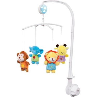 Imagem de Móbile Berço Bebê Musical Giratório Canção de Ninar Animais Da Florest