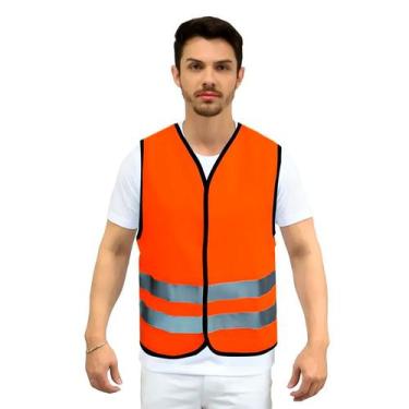 Imagem de Colete Refletivo Neon - DEMORGAN, Laranja, GG