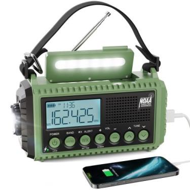 Imagem de Rádio de emergência Raynic CR1009Ultra 12000mAh com carregador solar