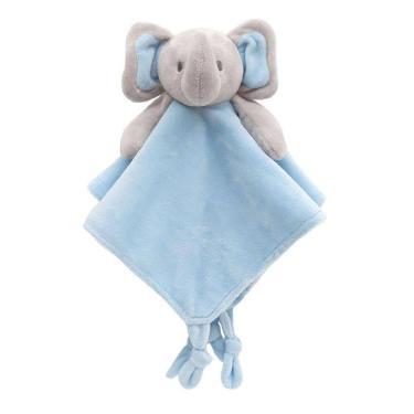 Imagem de Naninha Bebê Elefantinho Azul 30cm - Marca Buba