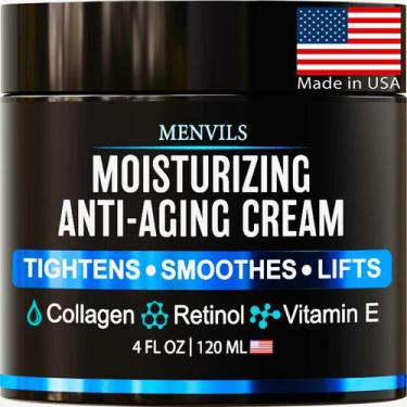 Imagem de Creme hidratante Menvils Anti Aging & Wrinkle para homens 120mL
