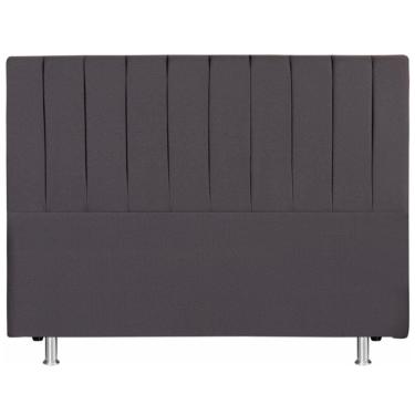 Imagem de Cabeceira Cama Queen 158x110 Tecido Inteligente Cinza Keiko