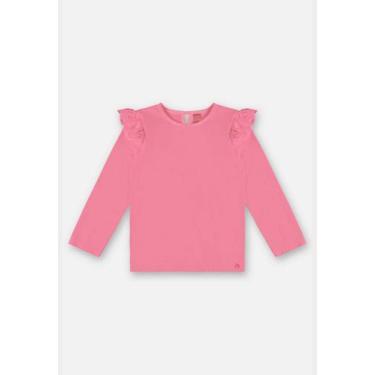 Imagem de Blusa Básica Infantil Menina Up Baby, Rosa pink, 12