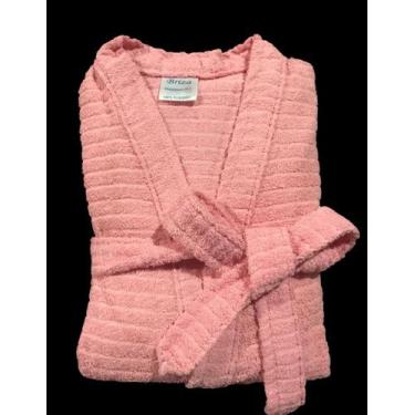 Imagem de Roupão Atoalhado Infantil 100% Algodão Briza (4012) - Rosa -Tam 6