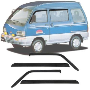 Imagem de Calha de Chuva Esportiva Asia Towner 1995 96 97 98 Portas Fumê - EcoFl