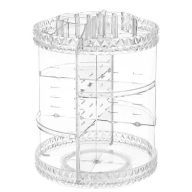 Imagem de Organizador Maquiagem Acrílico Giratório 360 Transparente - Y888