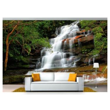 Imagem de Papel De Parede Cachoeira Natureza Mata 3D 6M² Nch112 - Você Decora