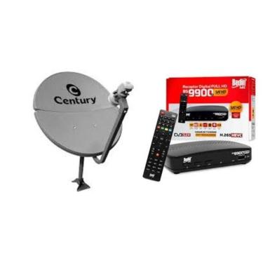Imagem de Nova Parabólica Century Bipartida 60cm com Conversor Bedin Sat Hd BS9900