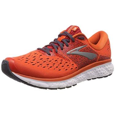 Imagem de Brooks Glycerin 16 Tênis de corrida masculino, Laranja/vermelho/ébano, 42