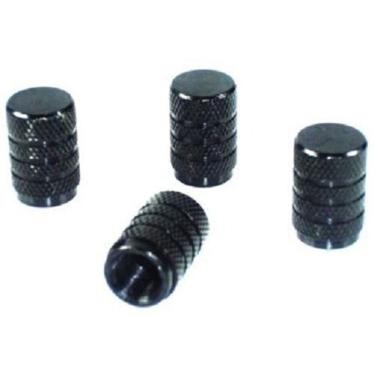 Imagem de Kit 5 Tampas para Válvula de Pneu Cor Preta