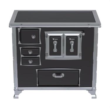 Imagem de Fogão a Lenha GII N 2 Gab Sec Xviii Premium Preto Saida Direita