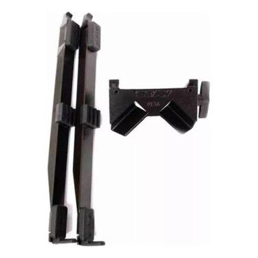 Imagem de Kit Para Suporte Stay Intruder Longarina 38cm + Base Reta, Preto