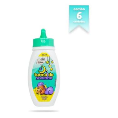 Imagem de 06 Talcos Verde Turma Do Soninho De 200gr