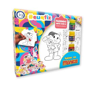 Imagem de i9 Brinquedos Kit de Pintura Fazendo Arte Turma da Mônica