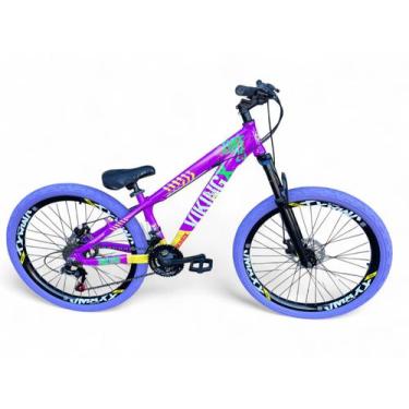Imagem de Bicicleta Aro 26 Vikingx Tuff Freeride Câmbios Shimano 21v Freio Hidrá