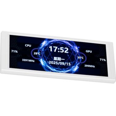 Imagem de Thermalright Monitor de PC Trofeo Vision LCD AIO de 6,8 polegadas, tela USB tipo C para monitoramento de hardware em tempo real, com temas predefinidos e faça você mesmo para capa de PC/CPU Cooler