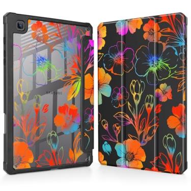 Imagem de Tuiklol Para Samsung Galaxy Tab S6 Lite 10,4 polegadas 2024 2022 2020, Buit in S Pen com capa protetora à prova de choque, capa traseira transparente transparente despertar/hibernar automaticamente