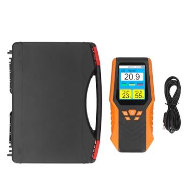 Imagem de WALFRONT Testador de Temperatura do Detector O2 de Mão Testador de Umidade Portátil Monitor de Oxigênio Portátil O2 Testador de Medição de Concentração Com Tempo e Data