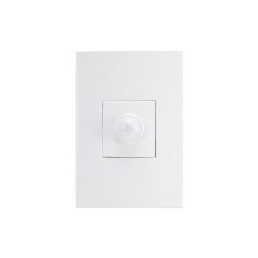 Imagem de Sensor De Presença Modular Margirius Sleek 120° Com Placa 4x2 Branco Bivolt