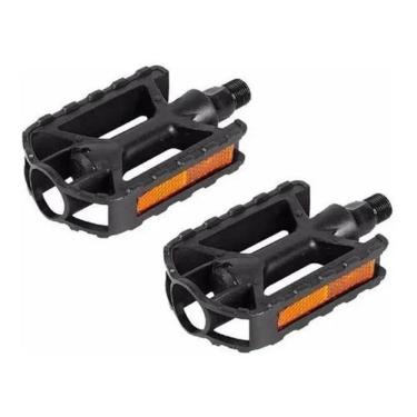 Imagem de 2X Pedal Nylon Bicicleta Rosca Fina 1/2 Sueco Aro20 24 26 29