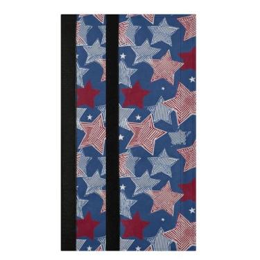 Imagem de Capas para maçaneta de porta de geladeira com bandeira americana, 2 peças, listras de estrelas, alças decorativas, alças de cozinha, protetor de geladeira, forno, pano de porta para fogão, lava-louças, micro-ondas